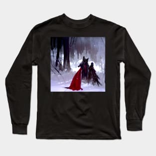 little red riding hood and the big bad wolf Long Sleeve T-Shirt